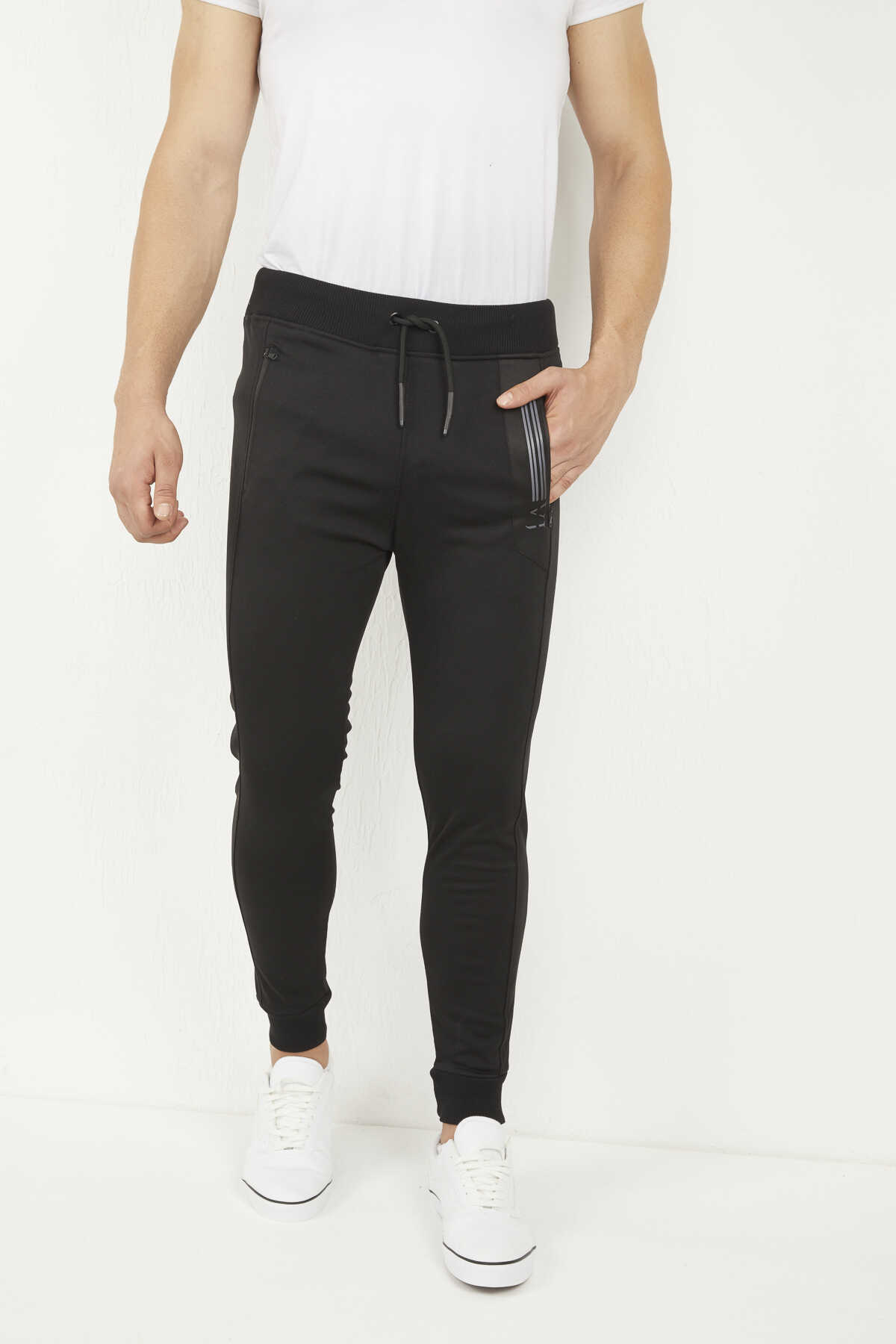 Black Scuba Sweatpants Voltaj