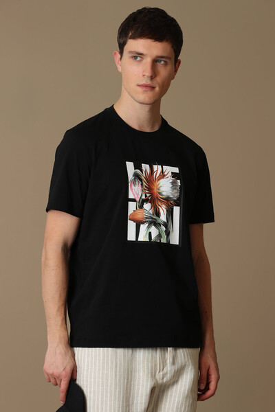 Lufian - Blake Modern Grafik T-Shirt