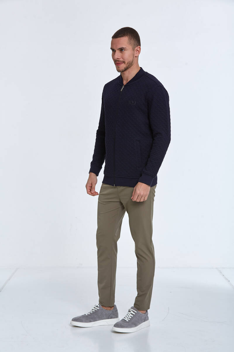 Blanca Fermuarlı Erkek Sweatshirt Lacivert - 4