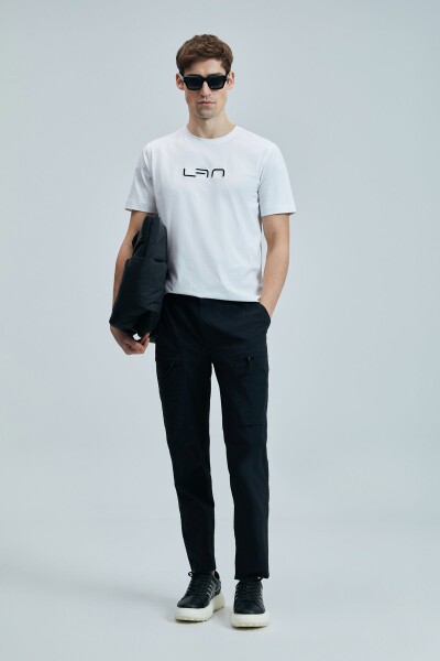 Blaze Modern Grafik T- Shirt Beyaz - LUFIAN (1)