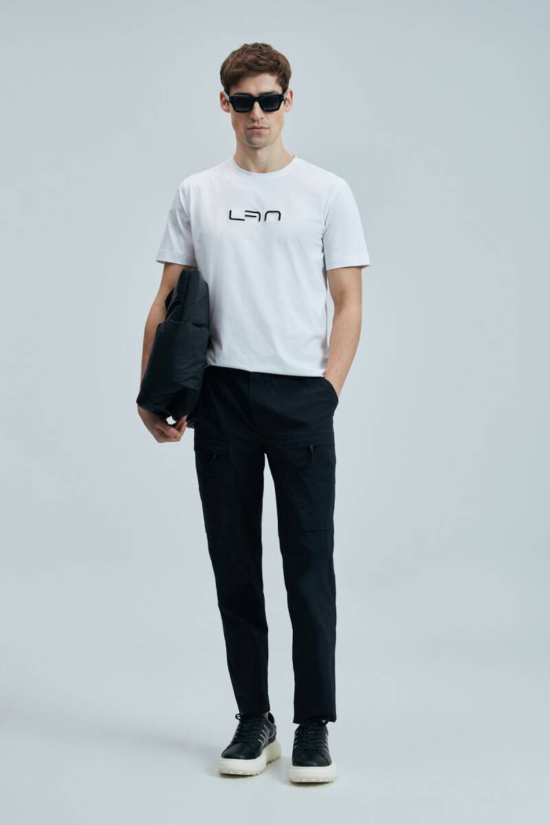 Blaze Modern Grafik T- Shirt Beyaz - 2