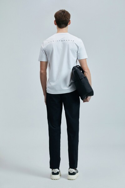 Blaze Modern Grafik T- Shirt Beyaz - 6