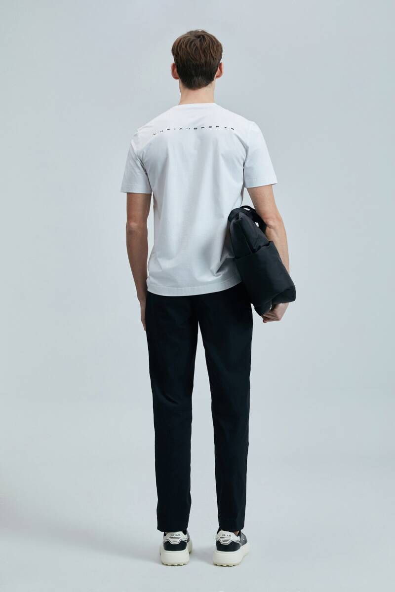 Blaze Modern Grafik T- Shirt Beyaz - 6