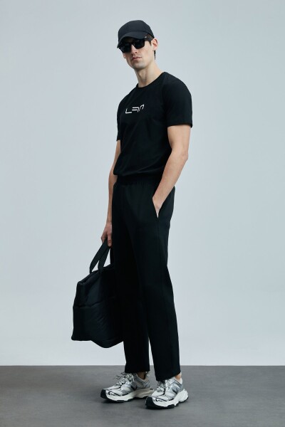 Blaze Modern Grafik T- Shirt Siyah - 2