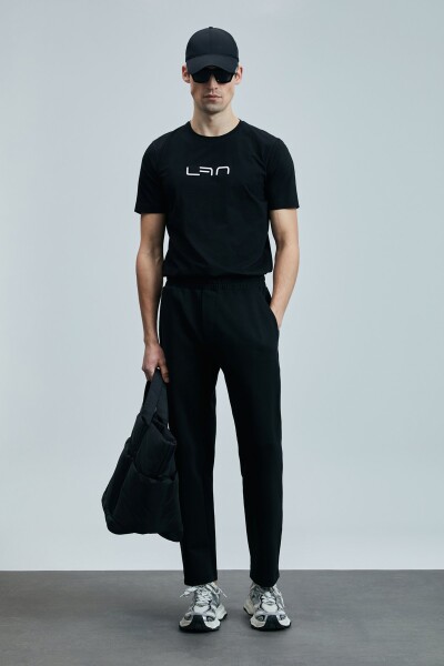 Blaze Modern Grafik T- Shirt Siyah - 5