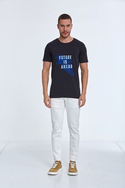 Blaze Printed Men's T-Shirt Black - 3