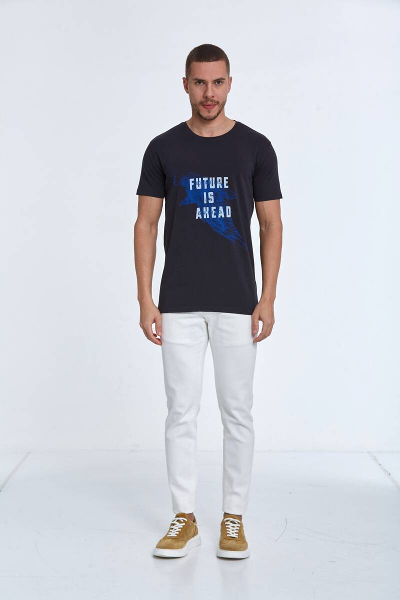 Blaze Printed Men's T-Shirt Black - 3