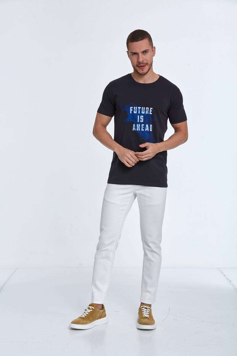 Blaze Printed Men's T-Shirt Black - 2
