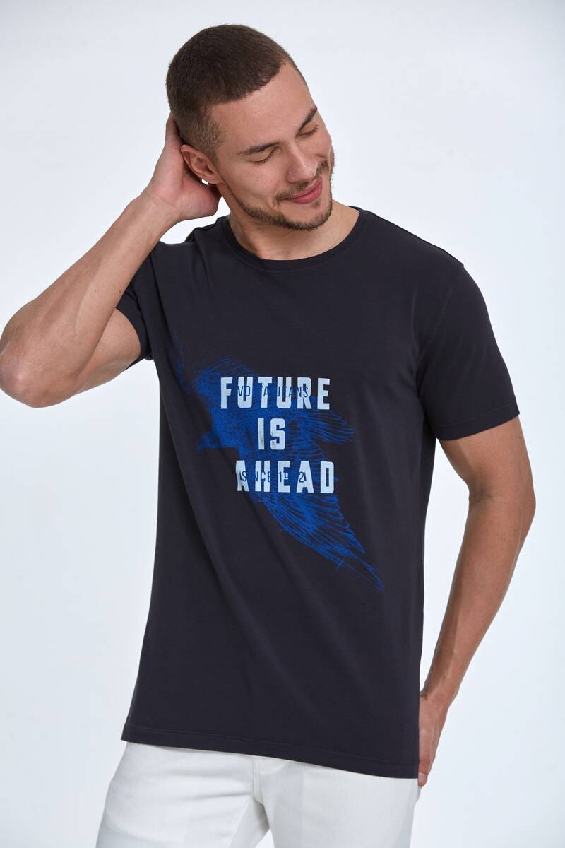 Blaze Printed Men's T-Shirt Black - 1