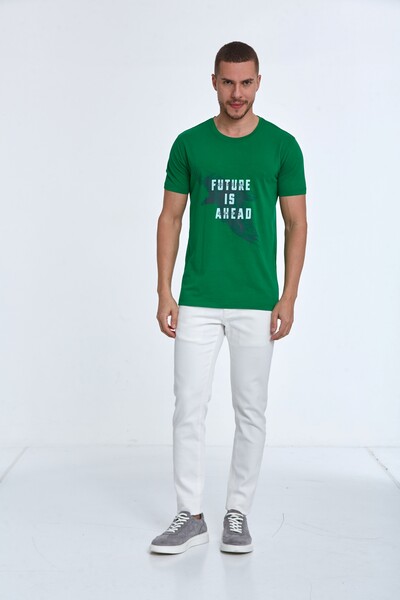 Blaze Printed Men's T-Shirt Green - 2