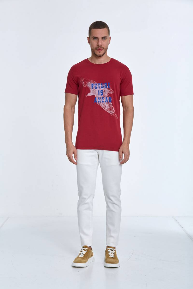 Blaze Printed Men's T-Shirt Red - 3