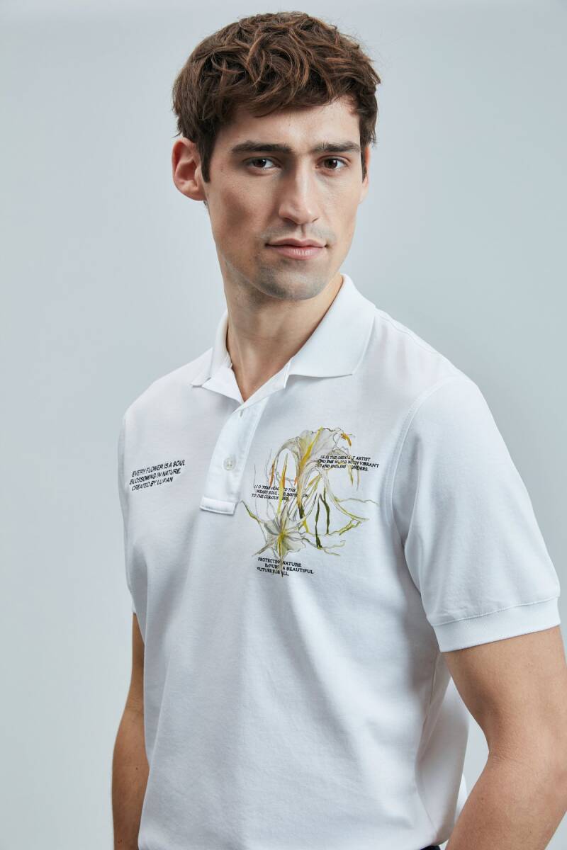 Bloom Smart Erkek Polo Tişört Kırık Beyaz - 4