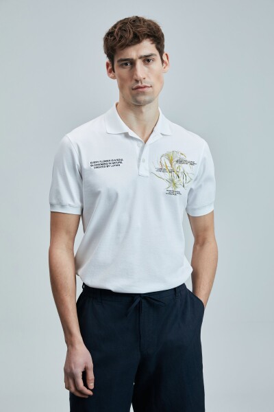 Bloom Smart Erkek Polo Tişört Kırık Beyaz 