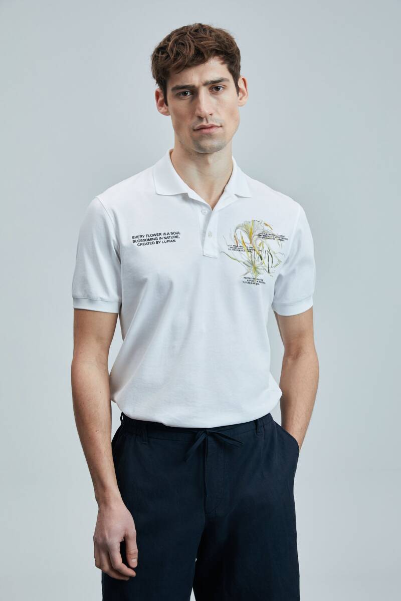 Bloom Smart Erkek Polo Tişört Kırık Beyaz - 1