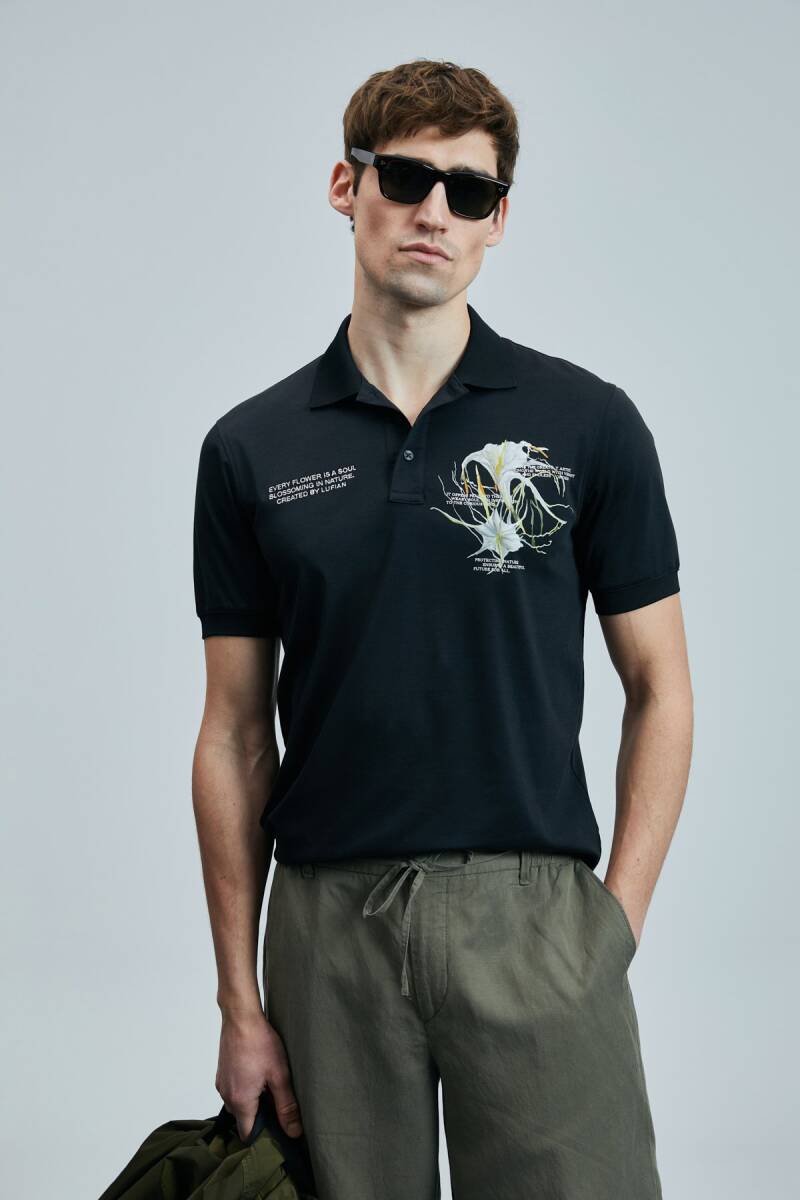 Bloom Smart Erkek Polo Tişört Siyah - 1