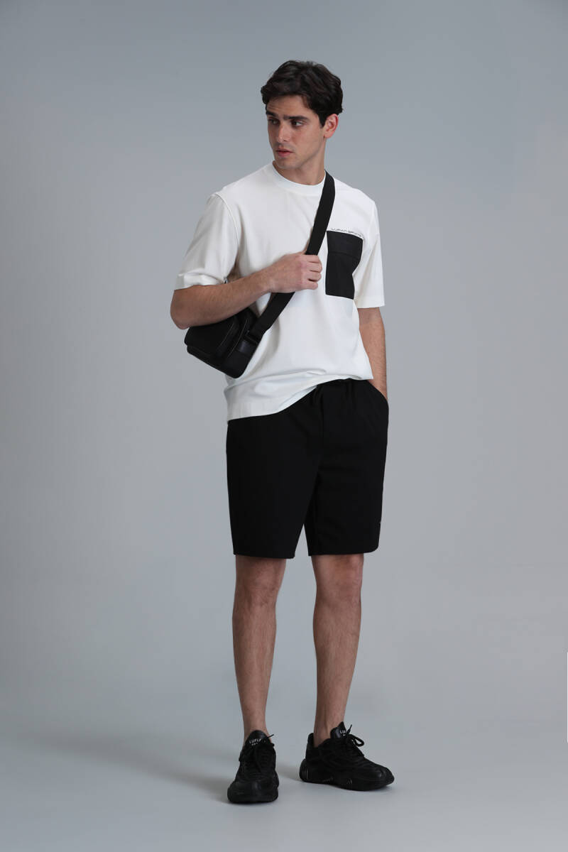 Blue Men's Shorts Tracksuit Black - 5