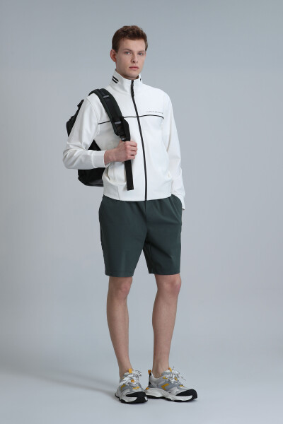 Blue Men's Shorts Tracksuit Dark Green 