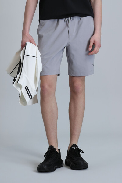 Blue Men's Shorts Tracksuit Light Gray - 2
