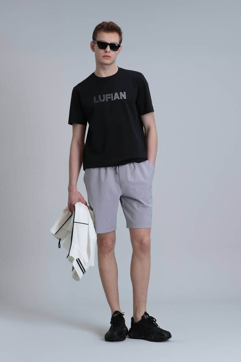 Blue Men's Shorts Tracksuit Light Gray - 4