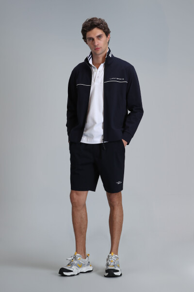 Blue Men's Shorts Tracksuit Navy Blue 