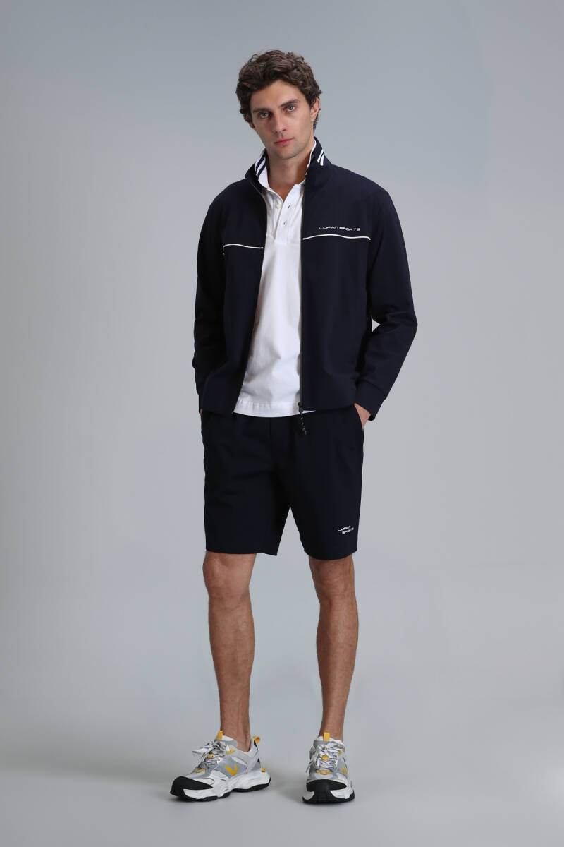 Blue Men's Shorts Tracksuit Navy Blue - 1