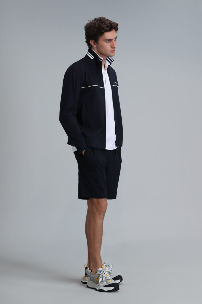 Blue Men's Shorts Tracksuit Navy Blue - 2