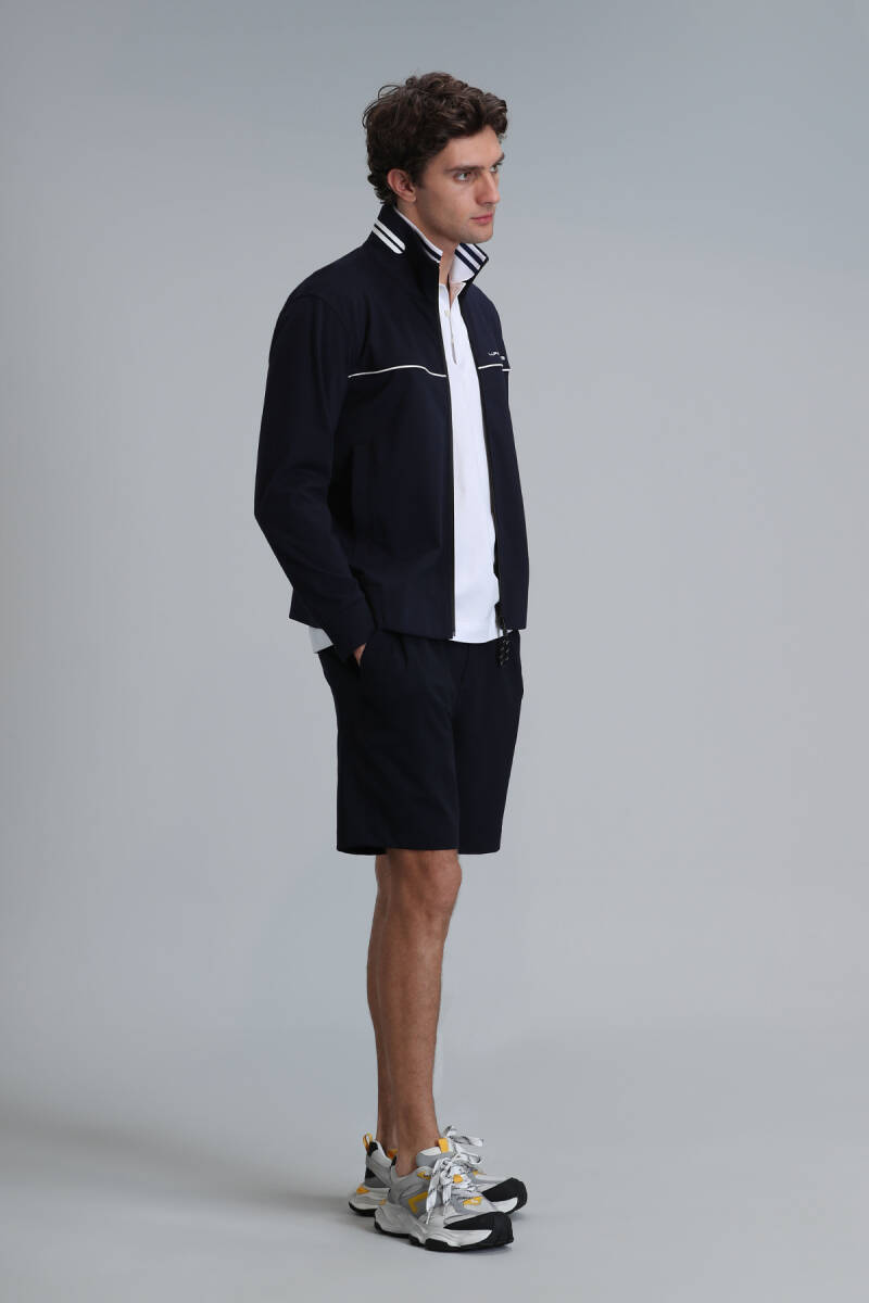 Blue Men's Shorts Tracksuit Navy Blue - 2
