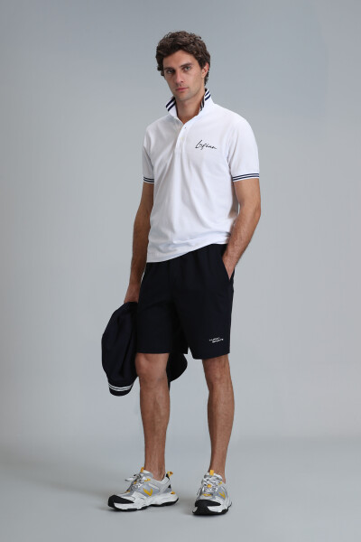 Blue Men's Shorts Tracksuit Navy Blue - 5
