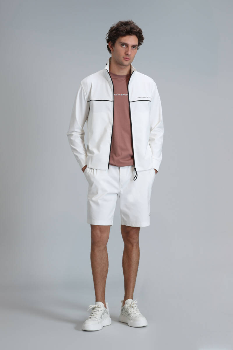 Синий мужской спортивный костюм-шорты Off White - 6