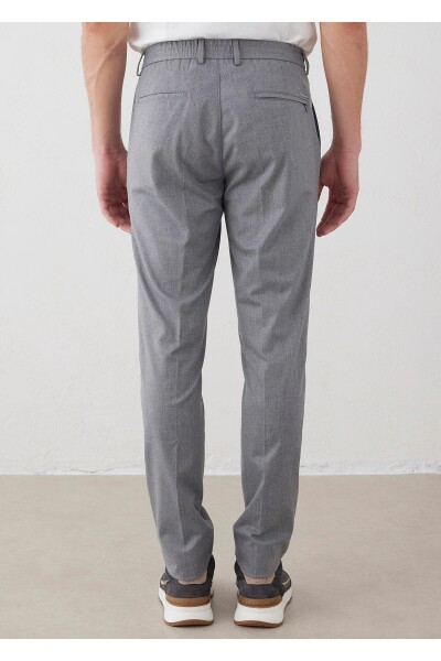 Bohoo Gri Renk Pileli Chino Pantolon - 6