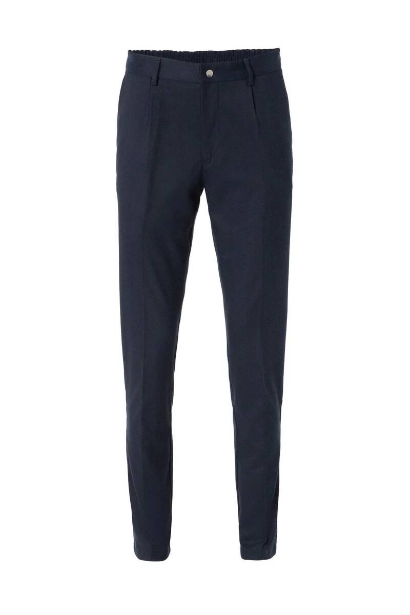 Bohoo Lacivert Renk Pileli Chino Pantolon - 1