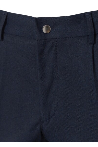Bohoo Lacivert Renk Pileli Chino Pantolon - 2