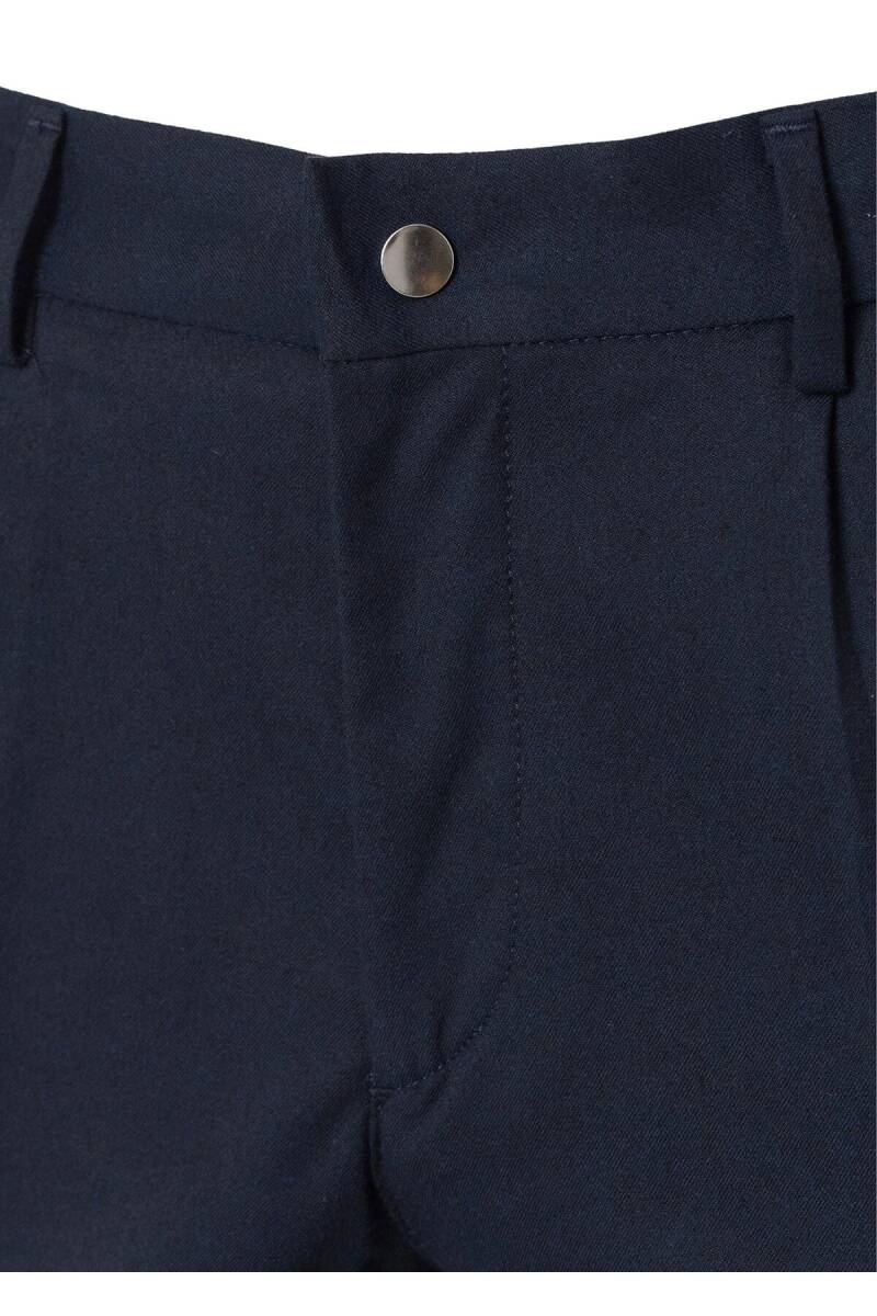 Bohoo Lacivert Renk Pileli Chino Pantolon - 2