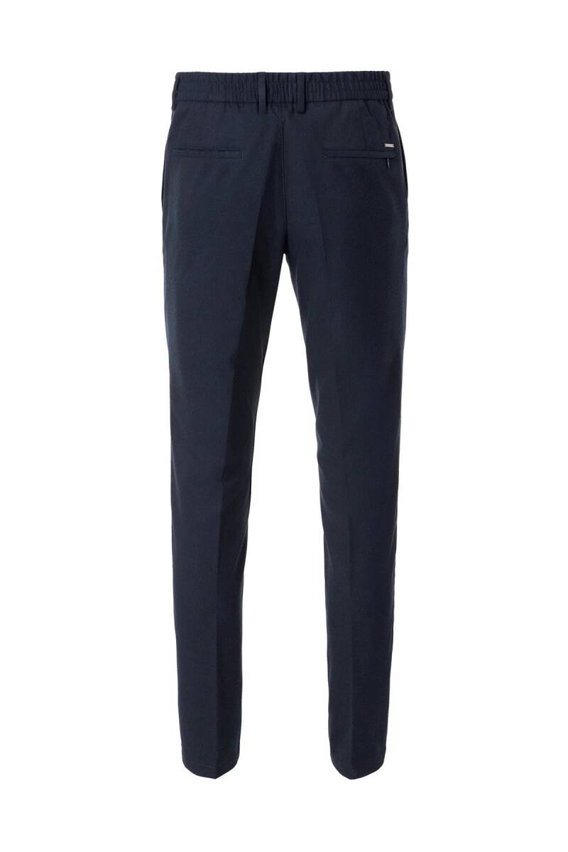 Bohoo Lacivert Renk Pileli Chino Pantolon - 4