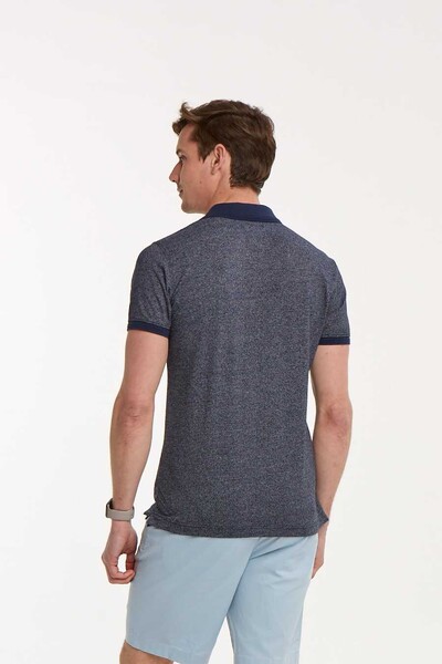 Brad Polo Men's T-Shirt Navy Blue - 3