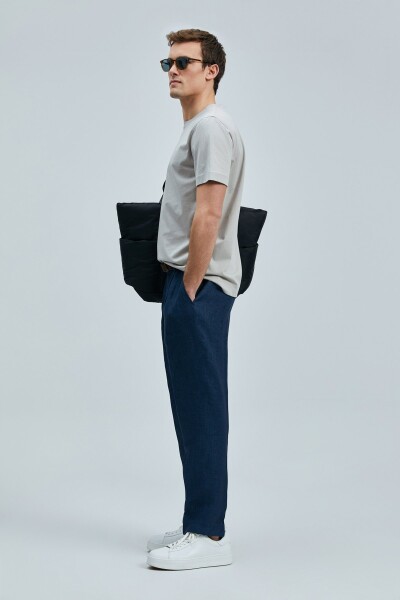 Bran Modern Grafik T- Shirt Bej - 5