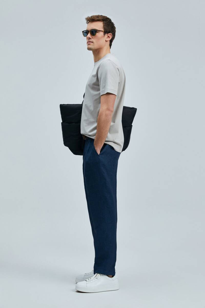 Bran Modern Grafik T- Shirt Bej - 5