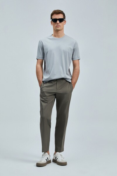 Bran Modern Grafik T- Shirt Gri 