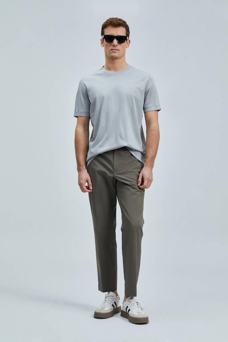 Bran Modern Grafik T- Shirt Gri - 4