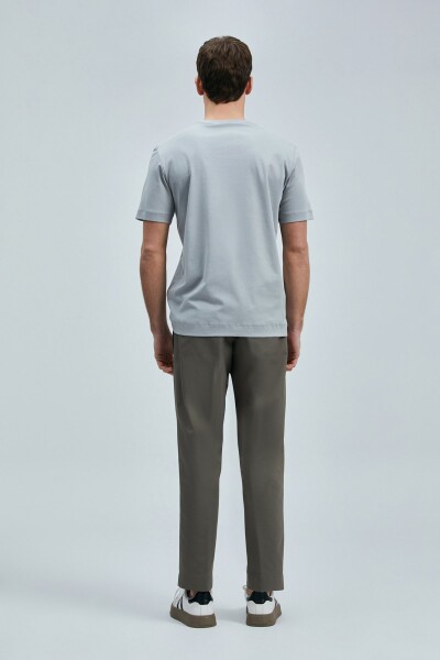 Bran Modern Grafik T- Shirt Gri - 6