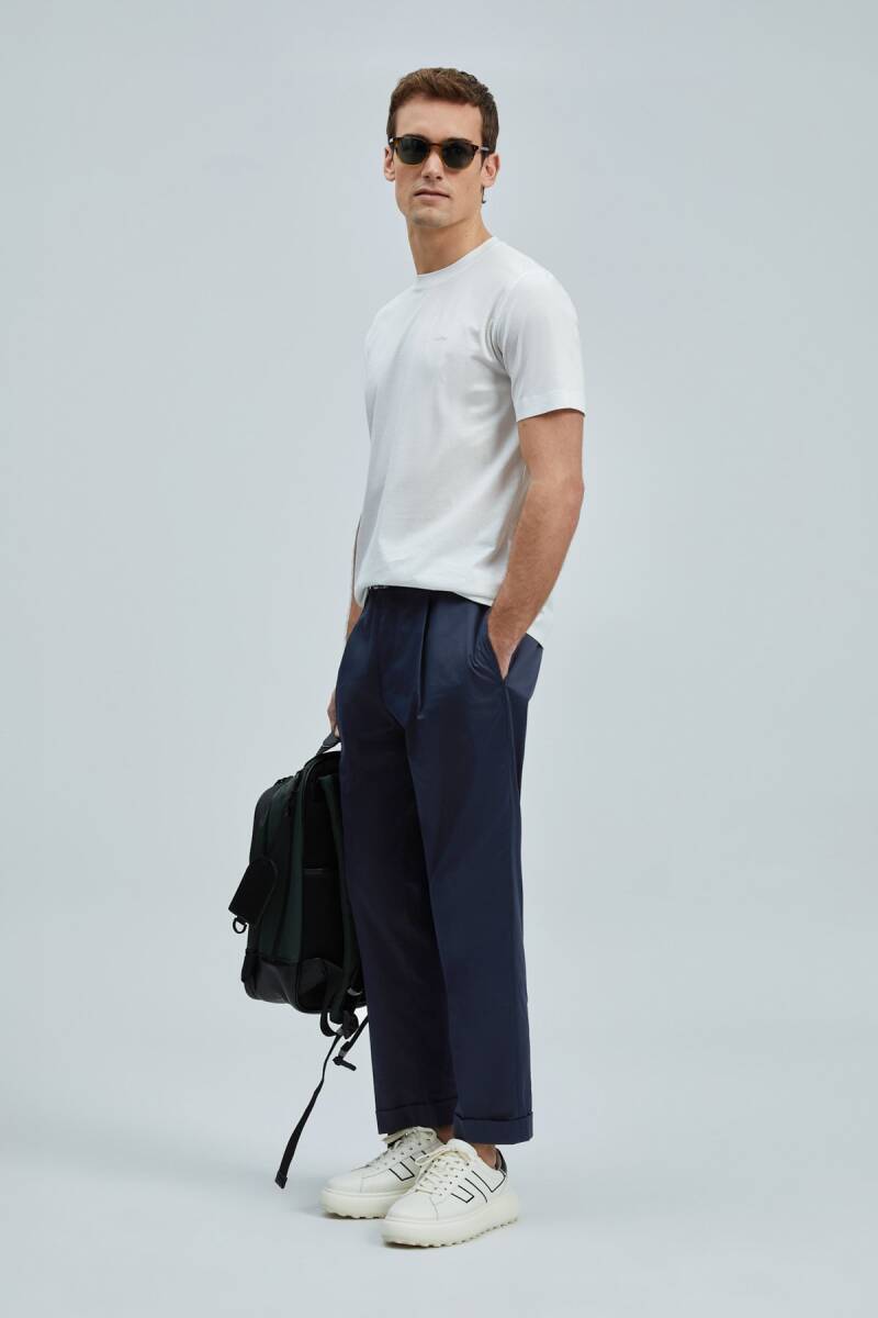 Bran Modern Grafik T- Shirt Kırık Beyaz - 2