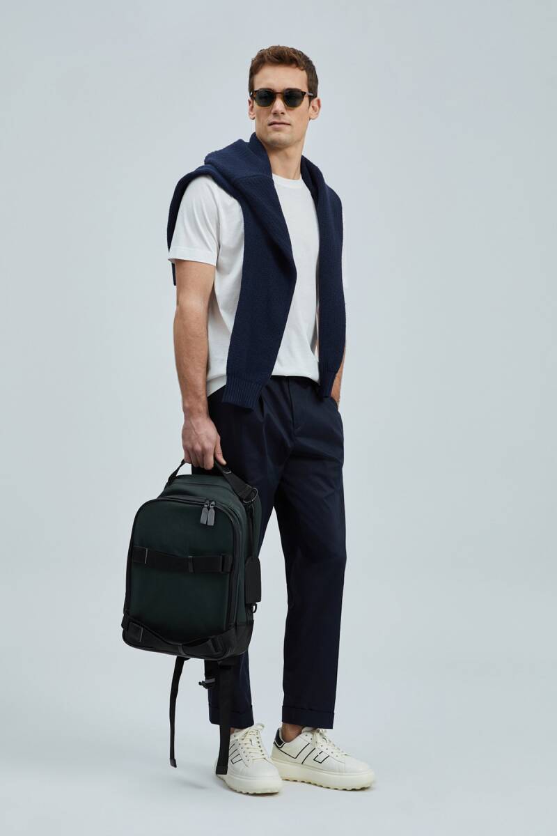 Bran Modern Grafik T- Shirt Kırık Beyaz - 4