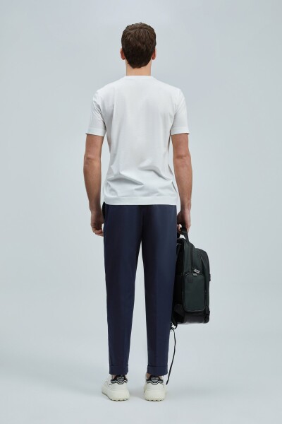 Bran Modern Grafik T- Shirt Kırık Beyaz - 6