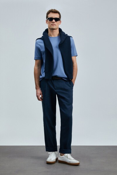 Bran Modern Grafik T- Shirt Koyu Lila - 2