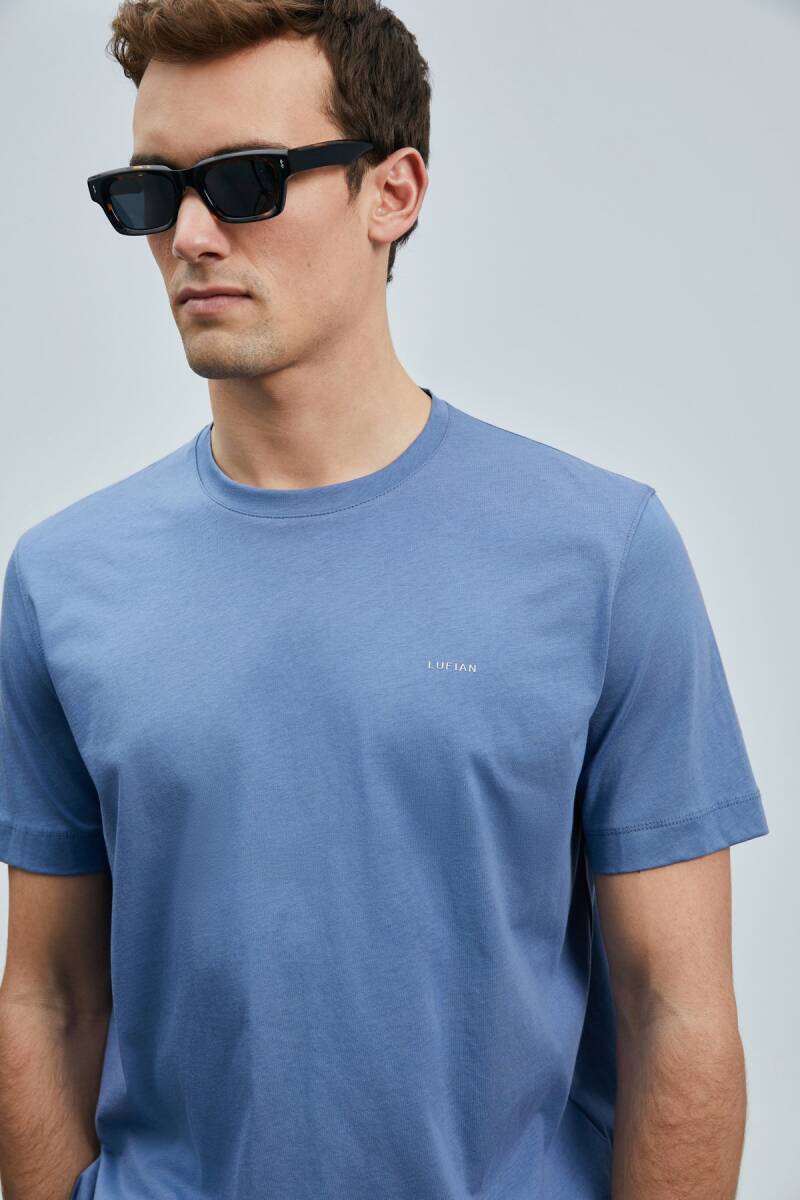 Bran Modern Grafik T- Shirt Koyu Lila - 3