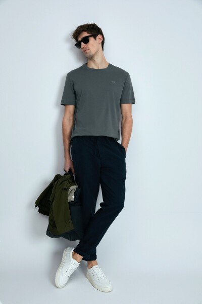 Bran Modern Grafik T- Shirt Koyu Yeşil - 2