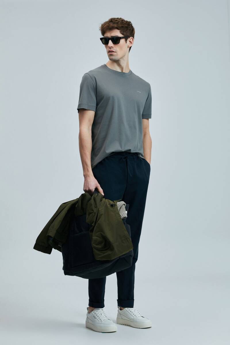 Bran Modern Grafik T- Shirt Koyu Yeşil - 5