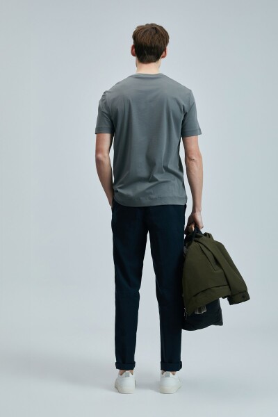 Bran Modern Grafik T- Shirt Koyu Yeşil - 6