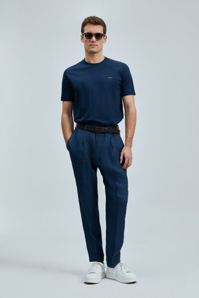 Bran Modern Grafik T- Shirt Lacivert - LUFIAN (1)