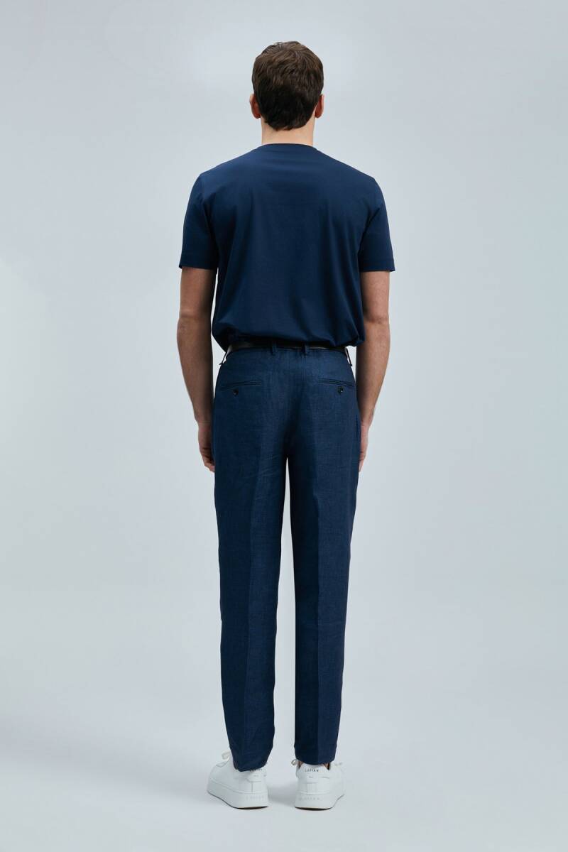 Bran Modern Grafik T- Shirt Lacivert - 6